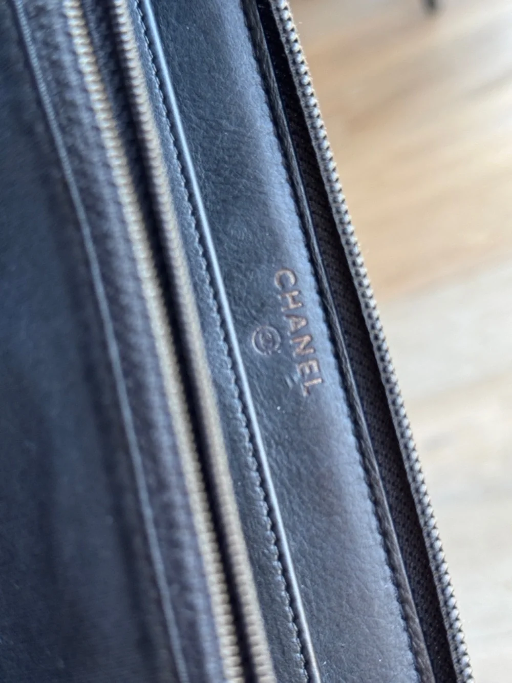 Chanel Black Quilted Chevron Wallet - Picture 8 of 12